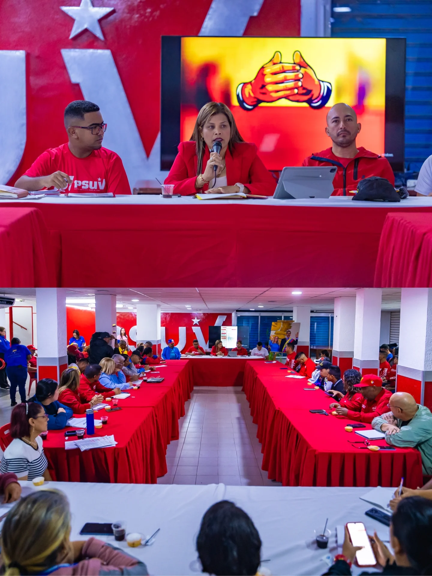 Junto a nuestra gobernadora Yulisbeth García nos reunimos con la estructura municipal del PSUV y la...