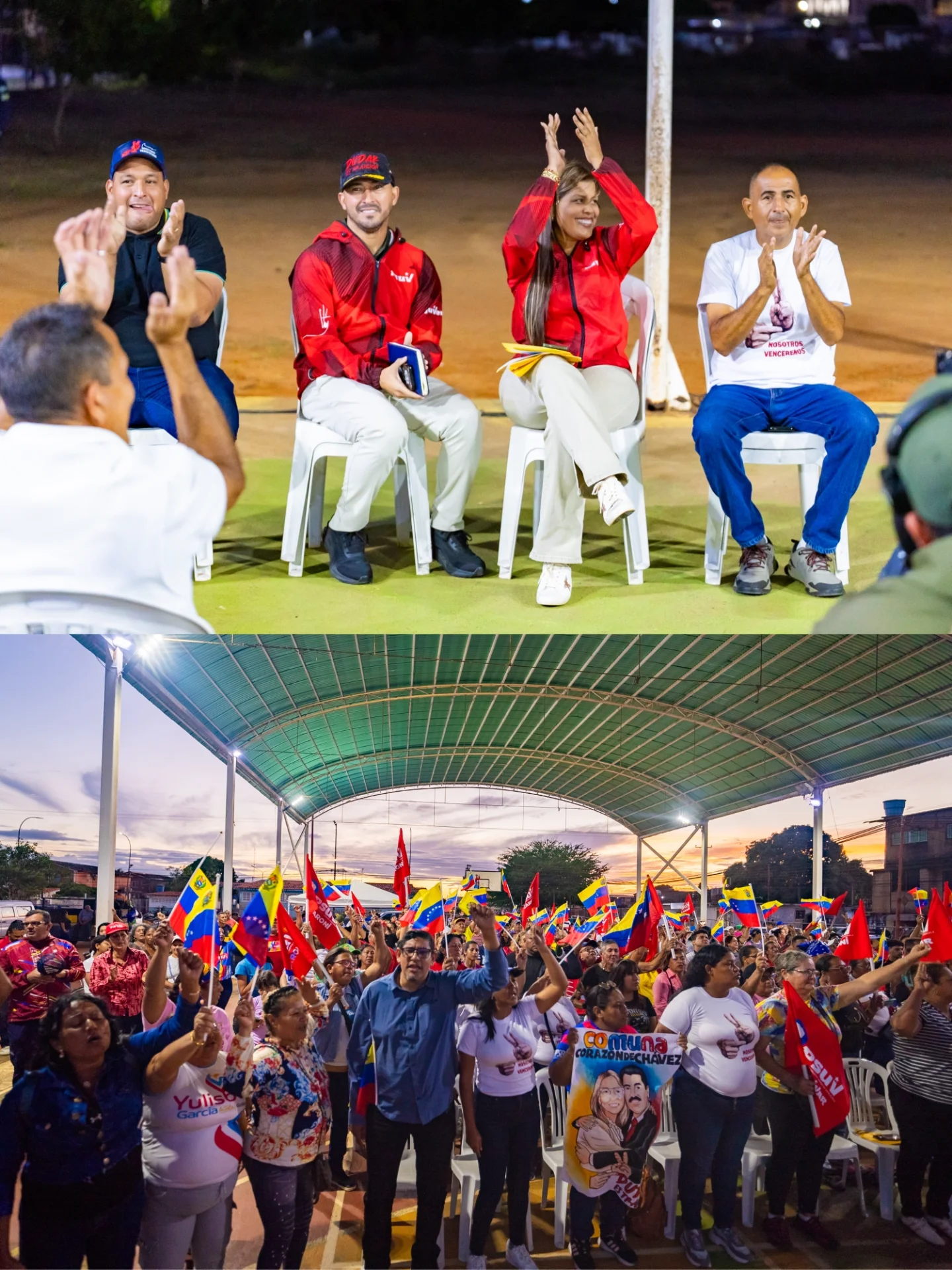 Hoy nos sentamos a conversar, a mirarnos a la cara y a organizarnos con nuestros Comités y Comandos...