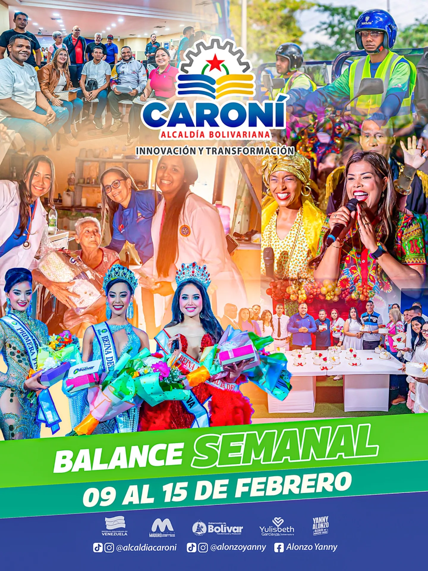 Seguimos trabajando, dándolo todo por la transformación de Caroní y construyendo junto a la presi...