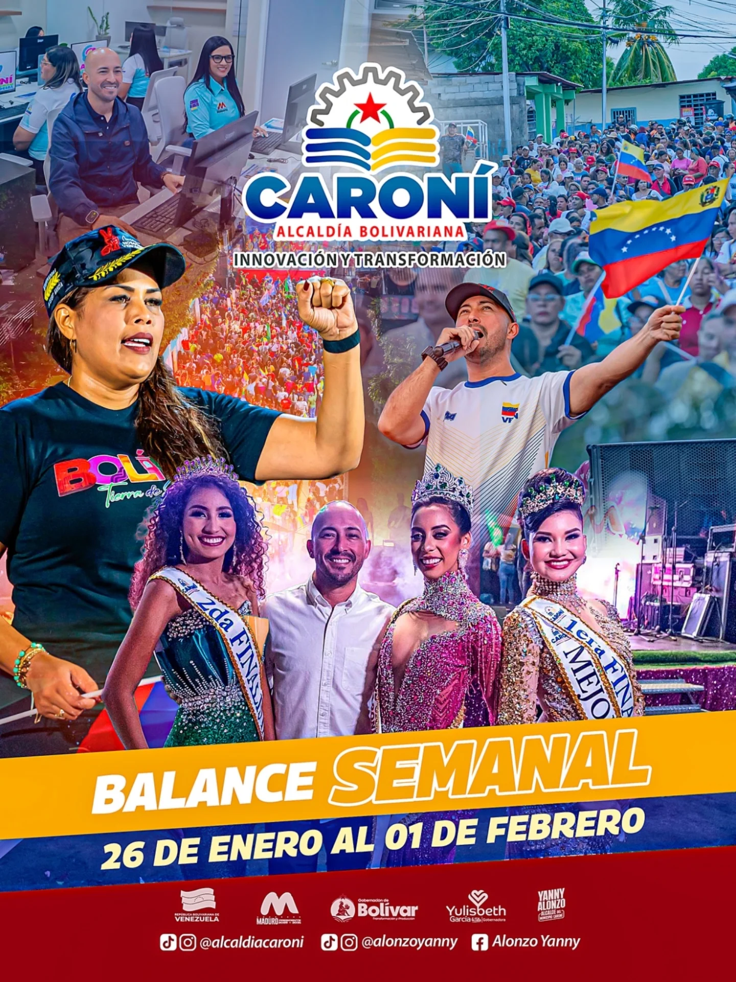 Durante esta semana priorizamos el trabajo continuo en el municipio, destacando las labores de rehab...