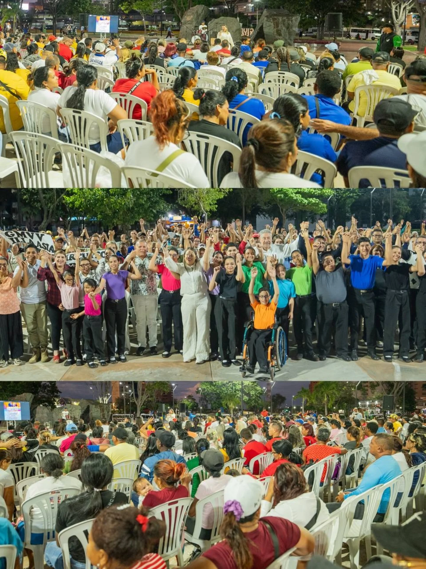 Nos unimos en una sola voz para elevar una Oración por la Paz. En la Plaza Hugo Chávez de Alta Vis...
