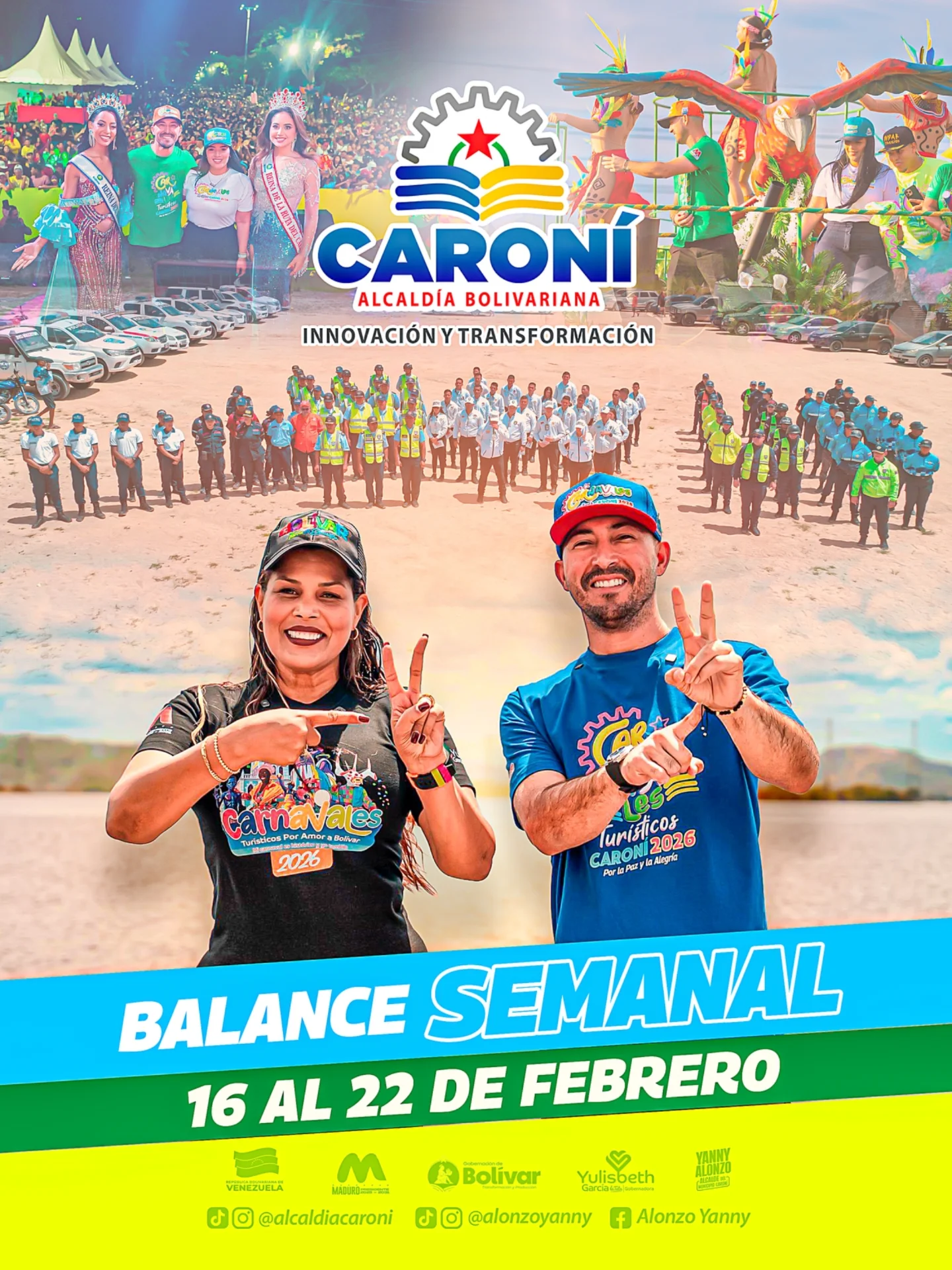 Durante esta semana nuestro municipio celebró con entusiasmo los Carnavales por La Paz y la Alegrí...