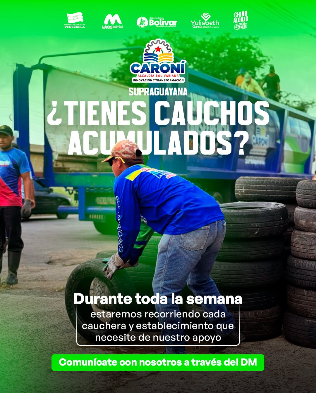 ¿Tienes cauchos acumulados? 🛞♻️

Durante toda la semana estaremos recorriendo cada cauchera ...