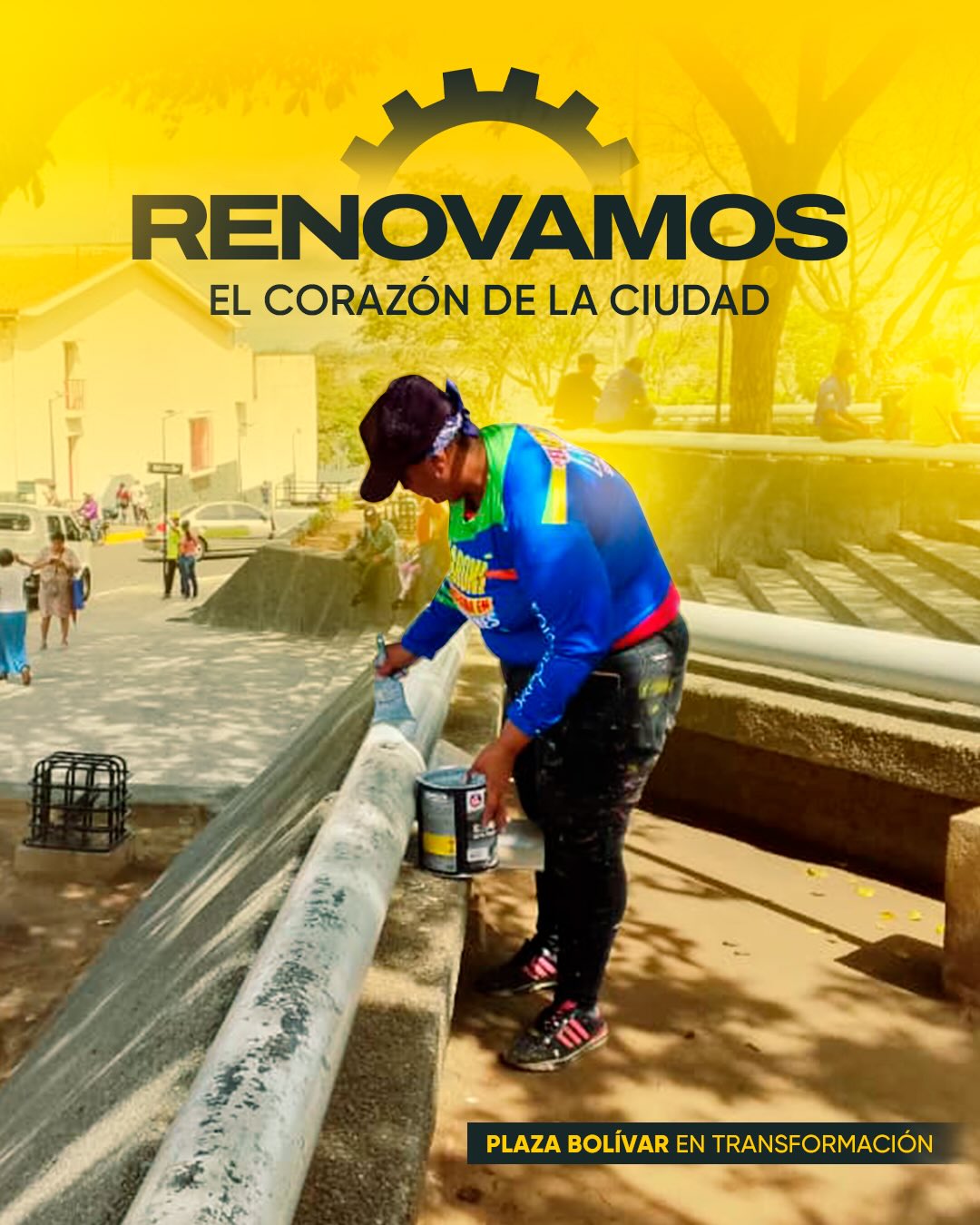 ✨ Renovamos el corazón de la ciudad
Plaza Bolívar en transformación

✅Demarcación que organi...