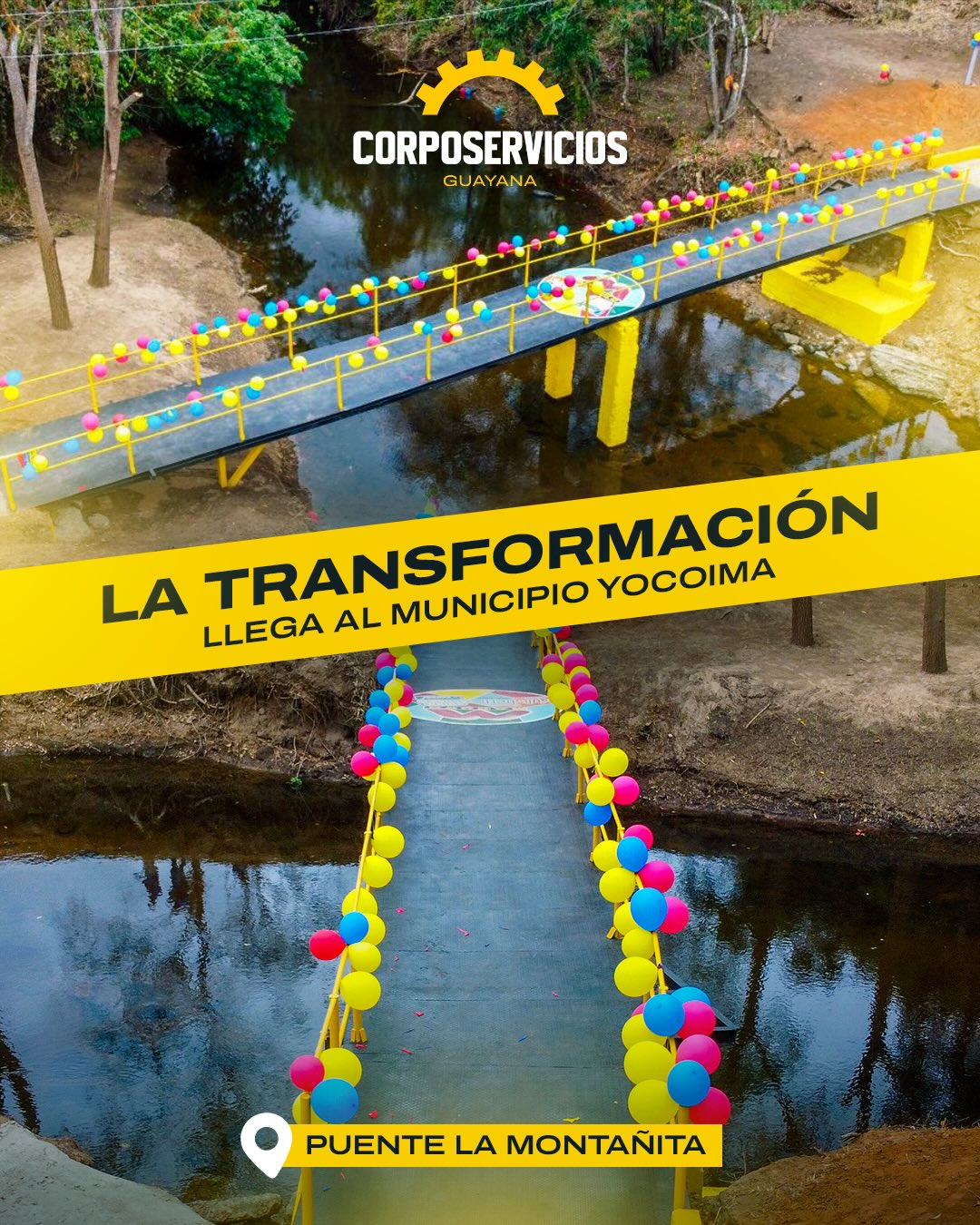 La transformación llega al municipio Yocoima, Puente La Montañita🙌🏼✅

Porque cuando se tra...