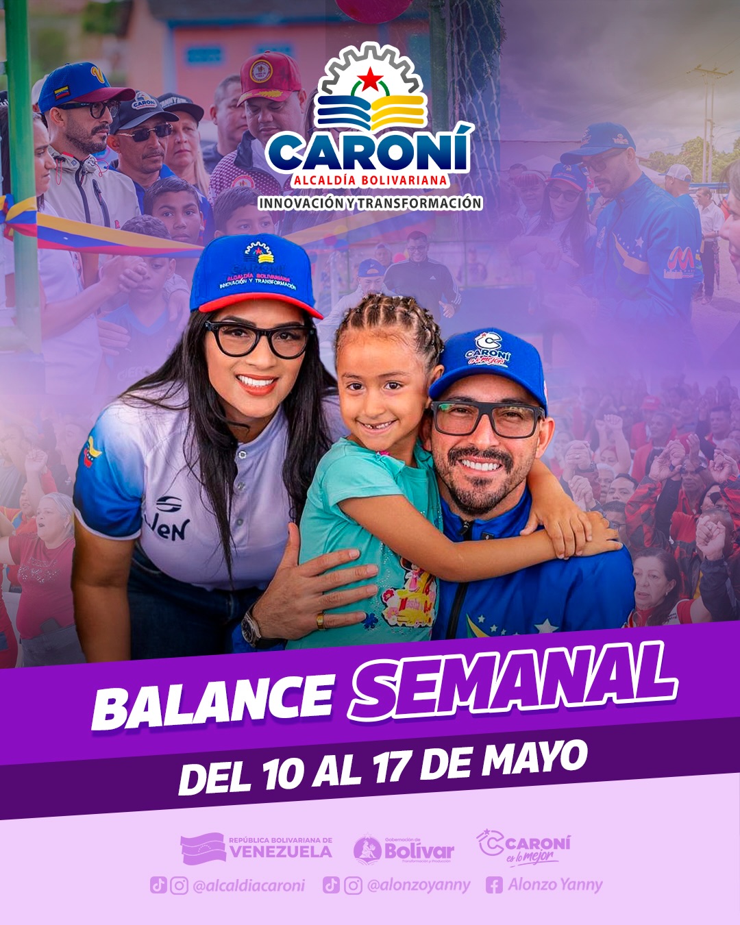 El trabajo por la transformación de Caroní continúa, esta vez enfocados en más deporte, más ate...