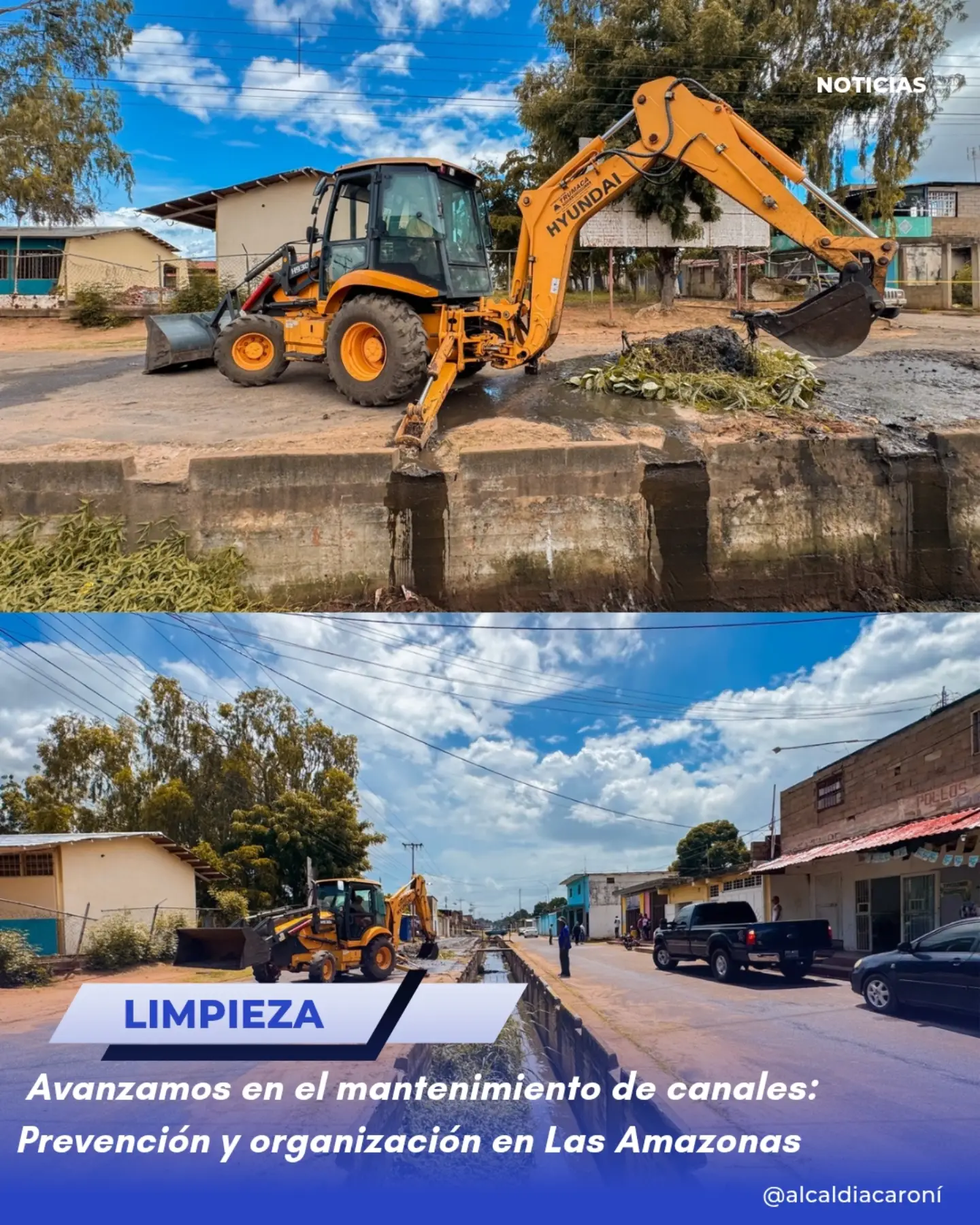 Seguimos trabajando sin descanso en el Plan de limpieza de canales en Las Amazonas .

​Sabemos que...