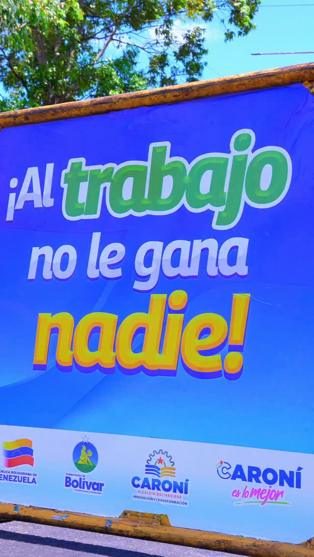 ¡Trabajo y pasión por Caroní! Cada día sumamos esfuerzos para que nuestra ciudad luzca cada vez ...