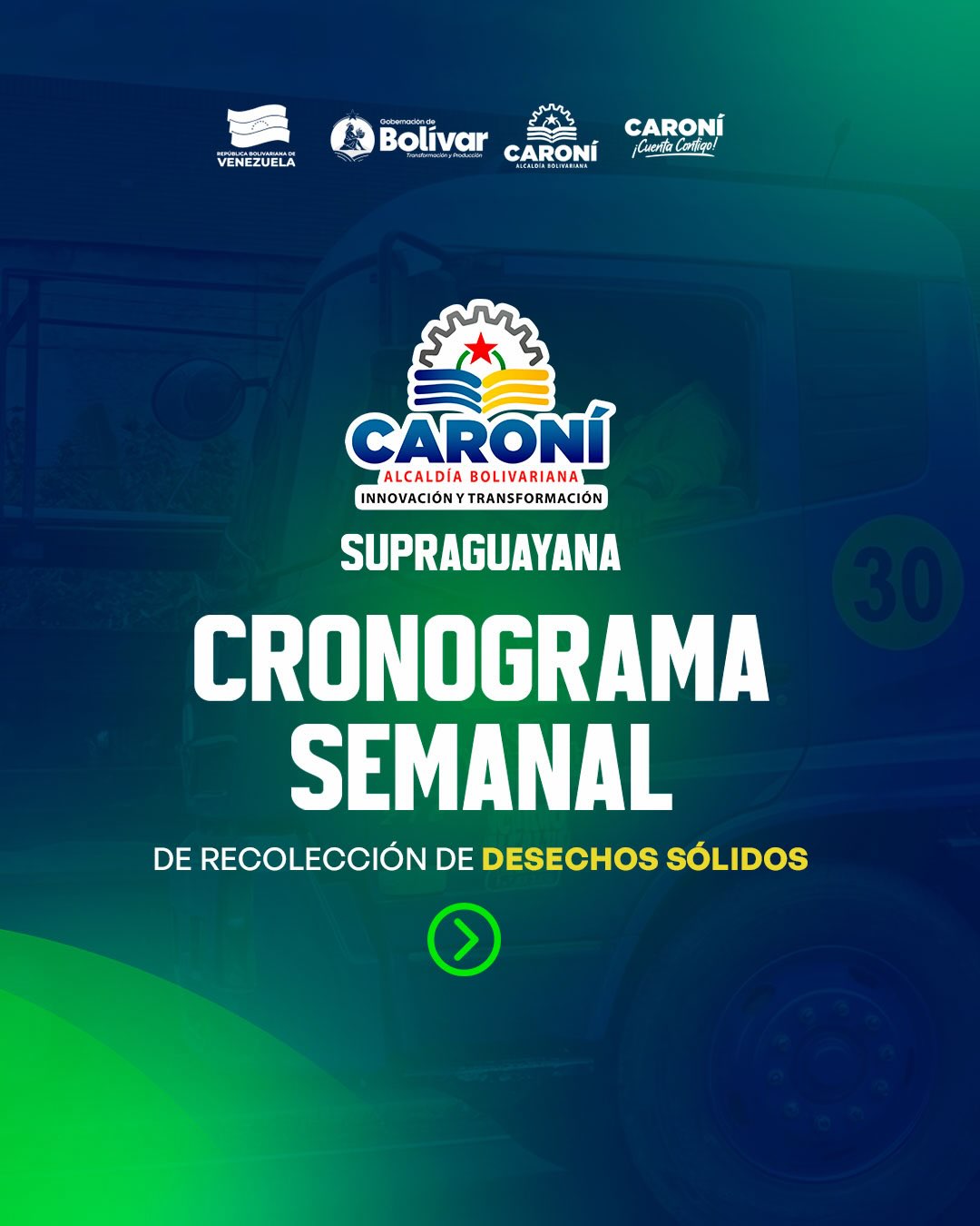 🗓️ ¡Ya está disponible el nuevo cronograma semanal de recolección de desechos sólidos!

Des...