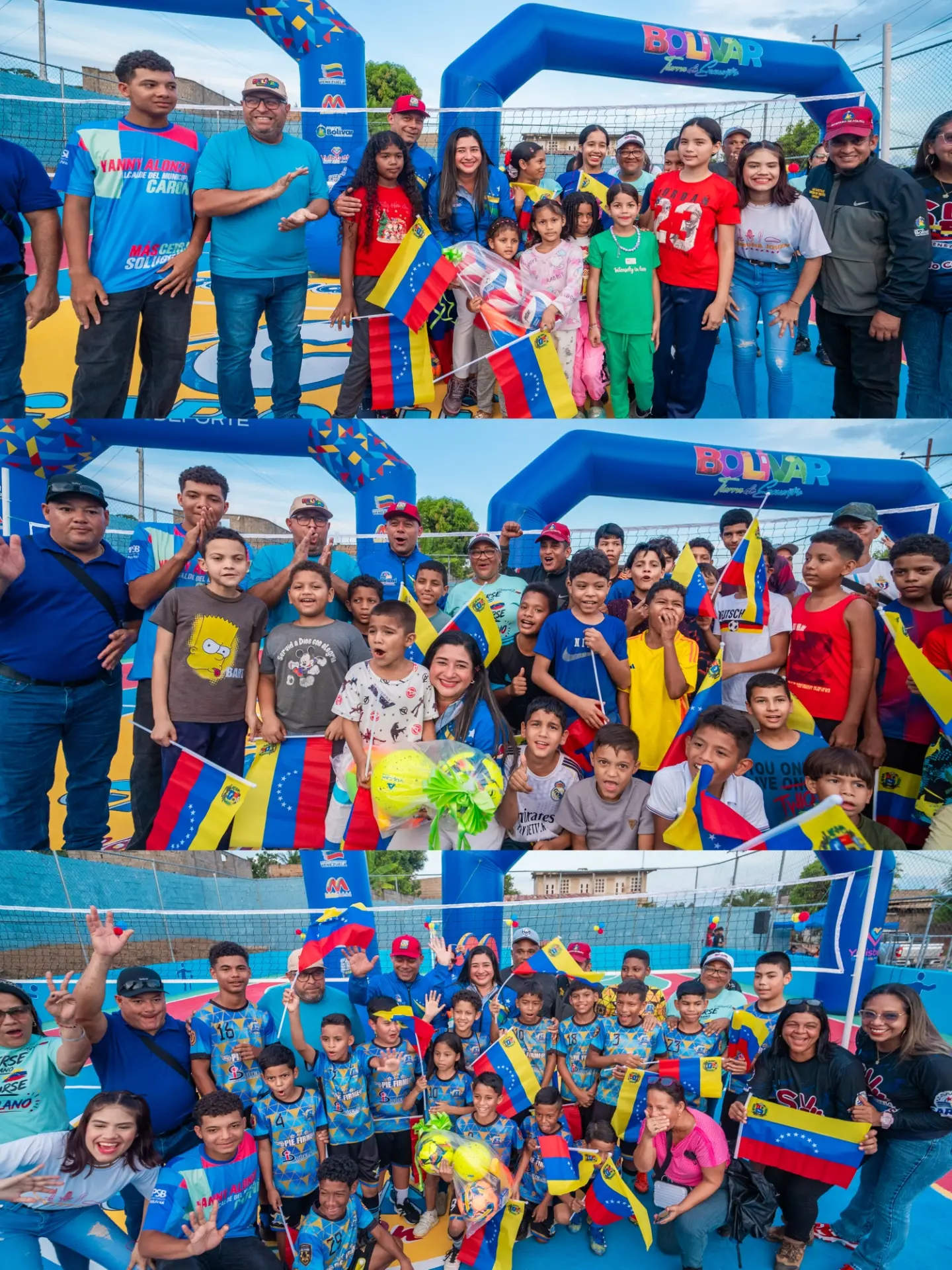 Qué gran alegría para la Comuna Cerro Roberto con la entrega de la cancha Cumbre de Venezuela, un ...