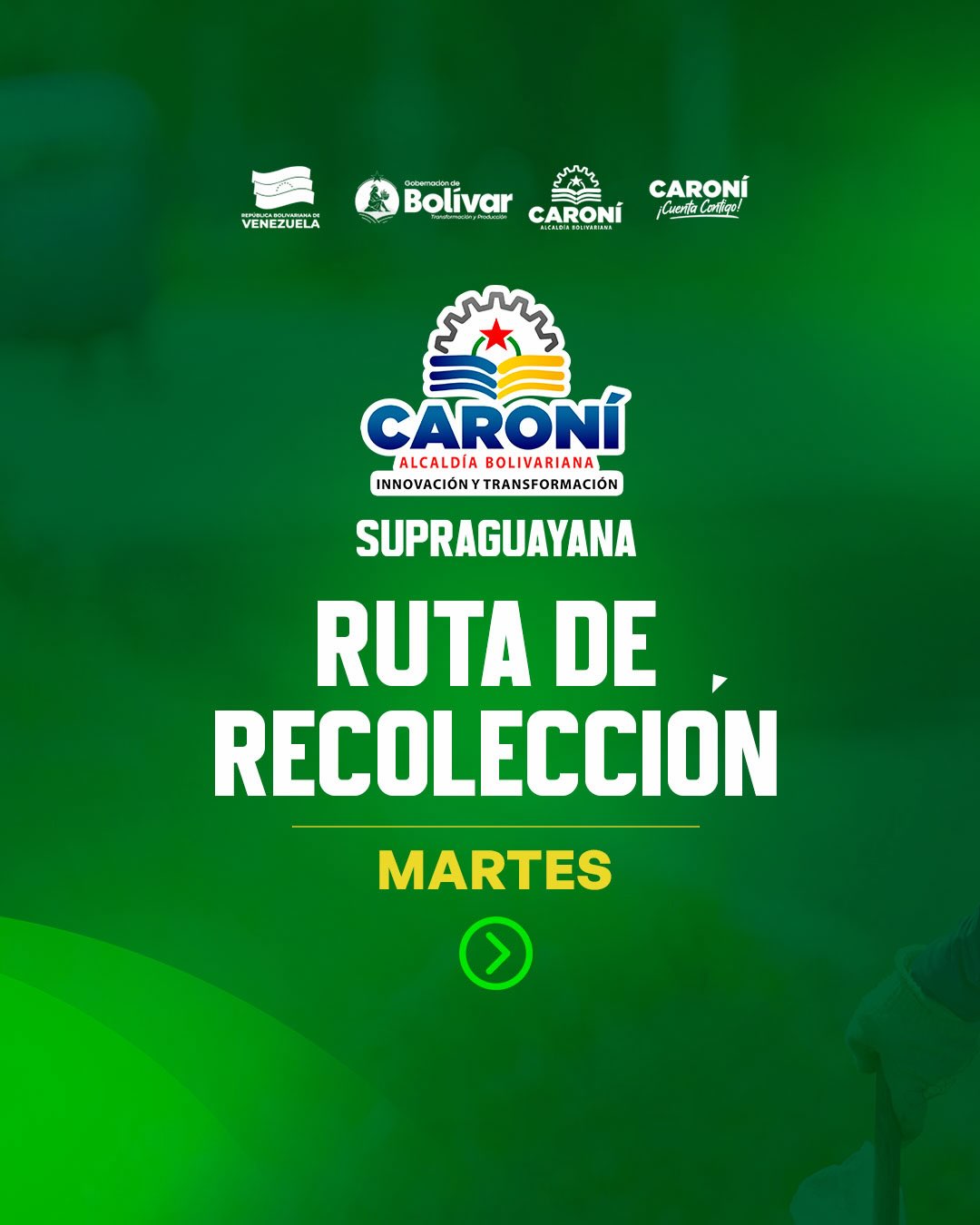 Atención desliza y conoce la ruta de recolección de desechos sólidos en Puerto Ordaz y San Félix...