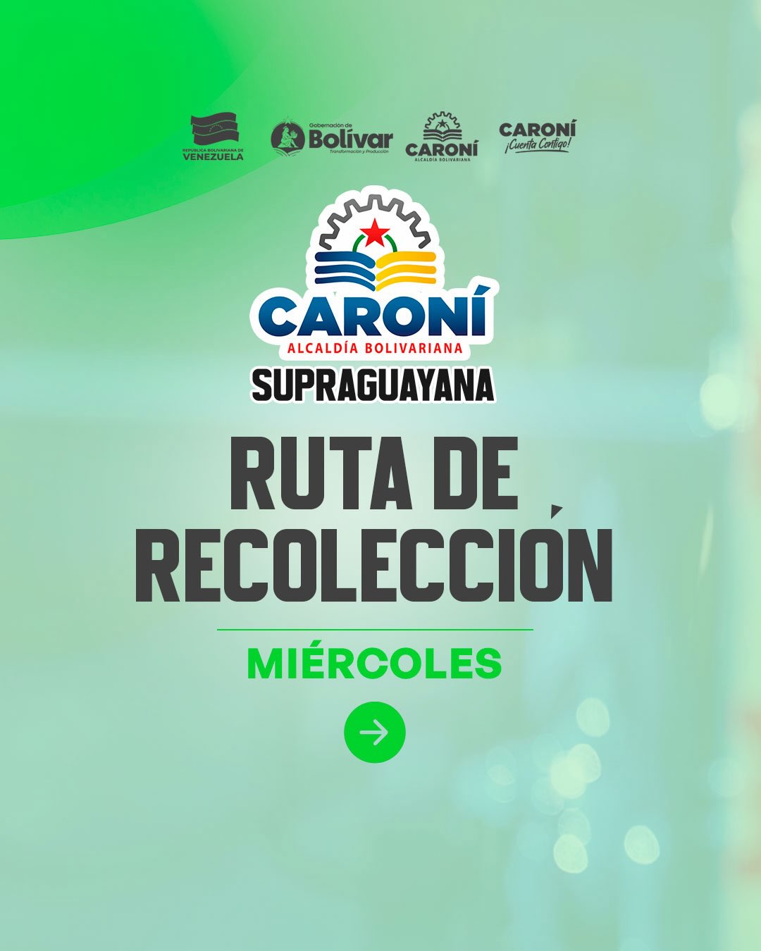 RUTA DE RECOLECCIÓN | MIÉRCOLES 02/09

Desliza y conoce la ruta de recolección de desechos sólid...