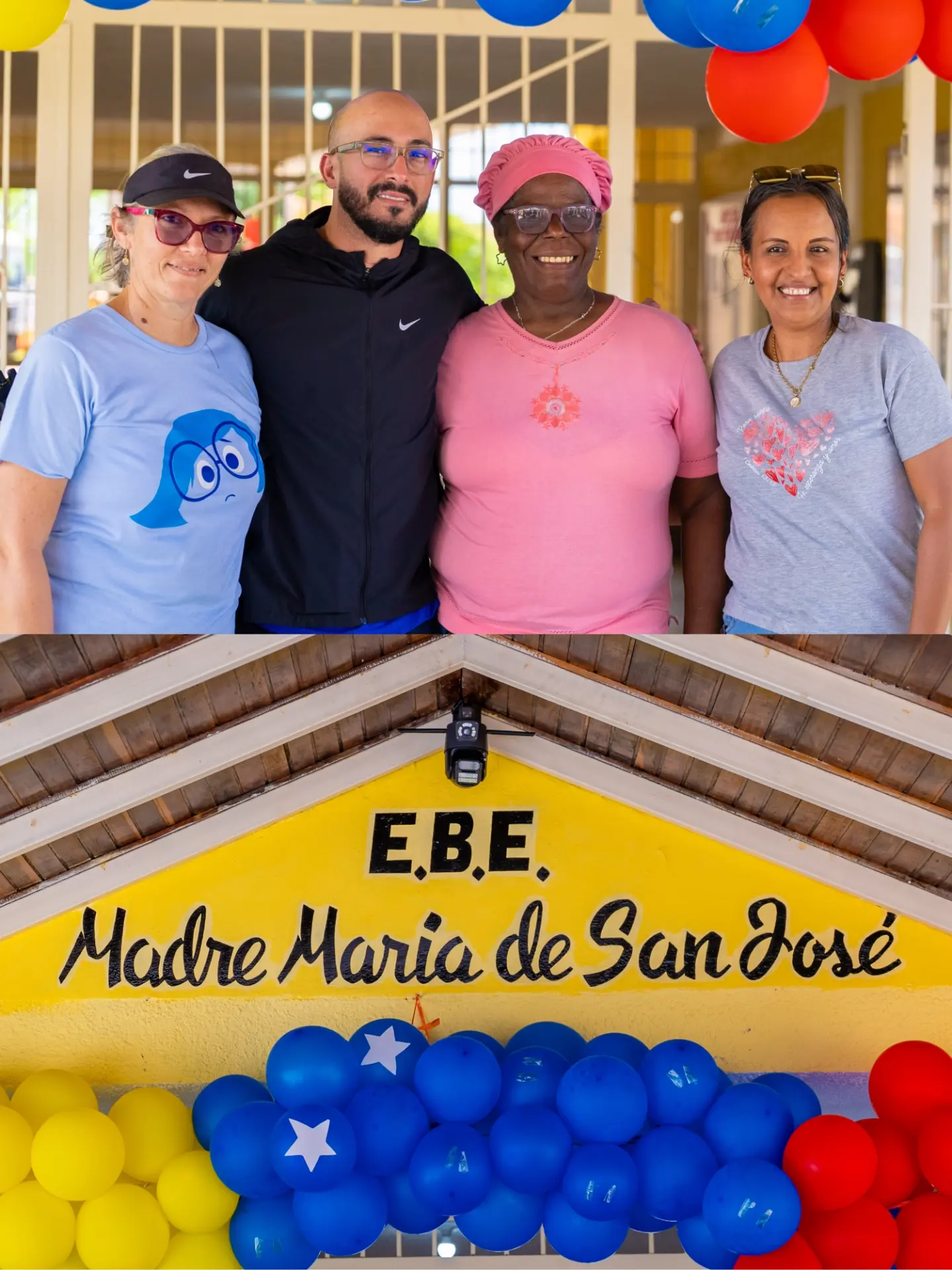 Visitamos la E.B.E. Madre María de San José en El Guamo para ver los trabajos de embellecimiento y...